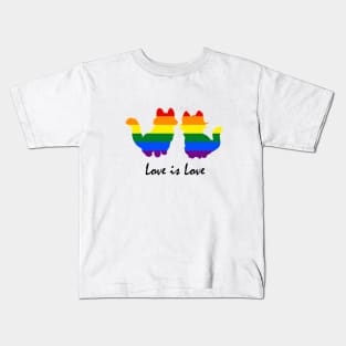 Love is Love - Cat Kids T-Shirt